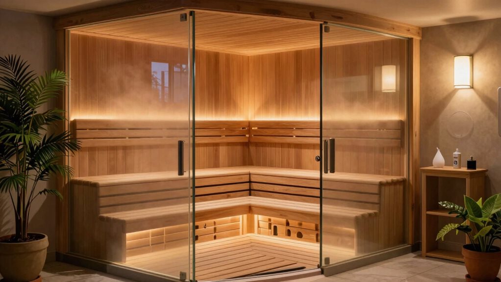accessible sauna and steam