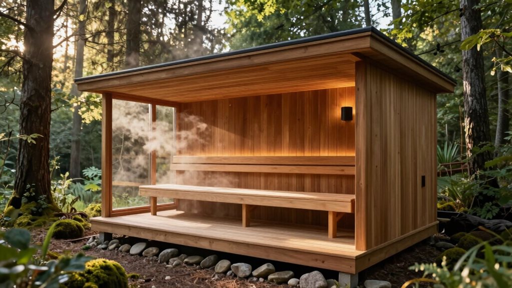 aesthetic functional sauna designs