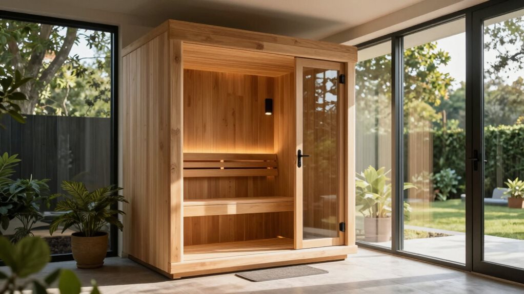 aesthetic sauna home integration