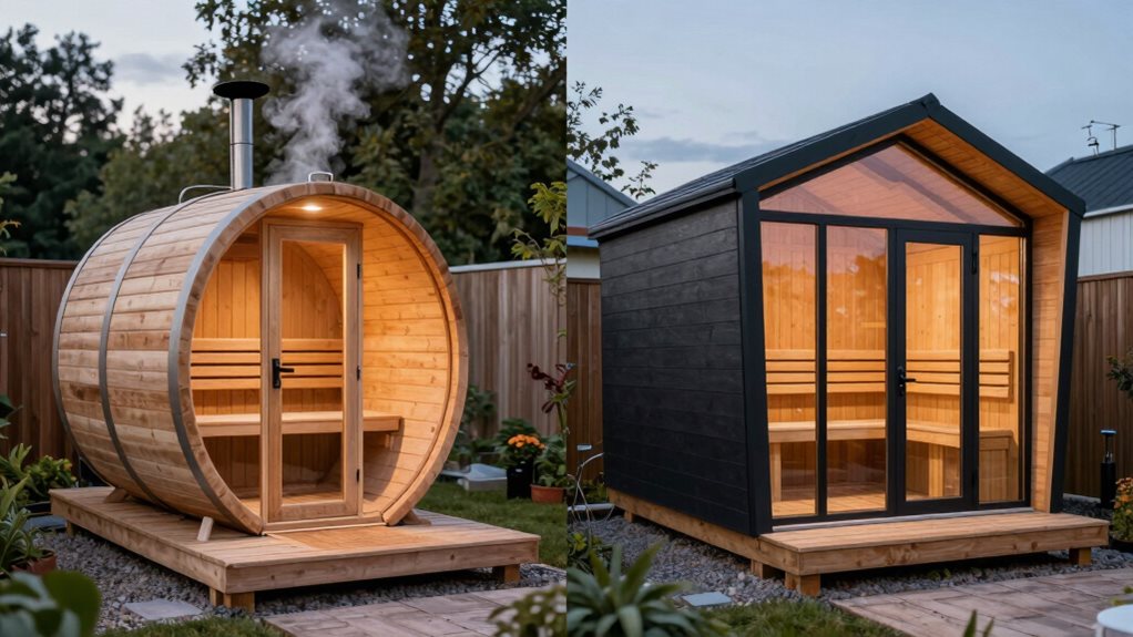 barrel vs custom saunas