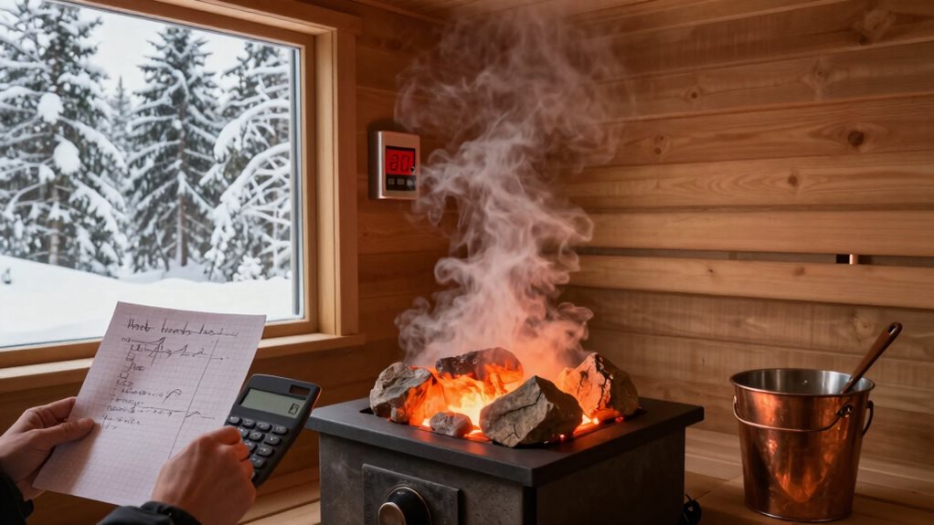calculate sauna heater size