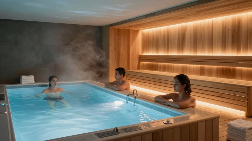 cold plunge and sauna