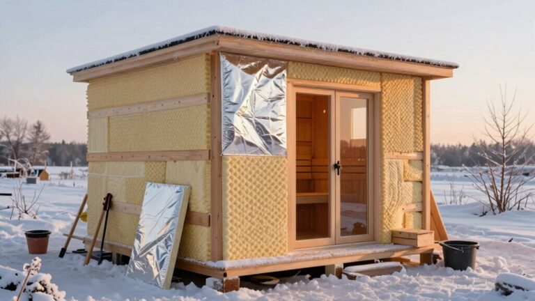 cold weather sauna insulation tips