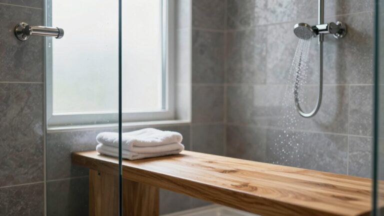 comfortable and safe shower benches