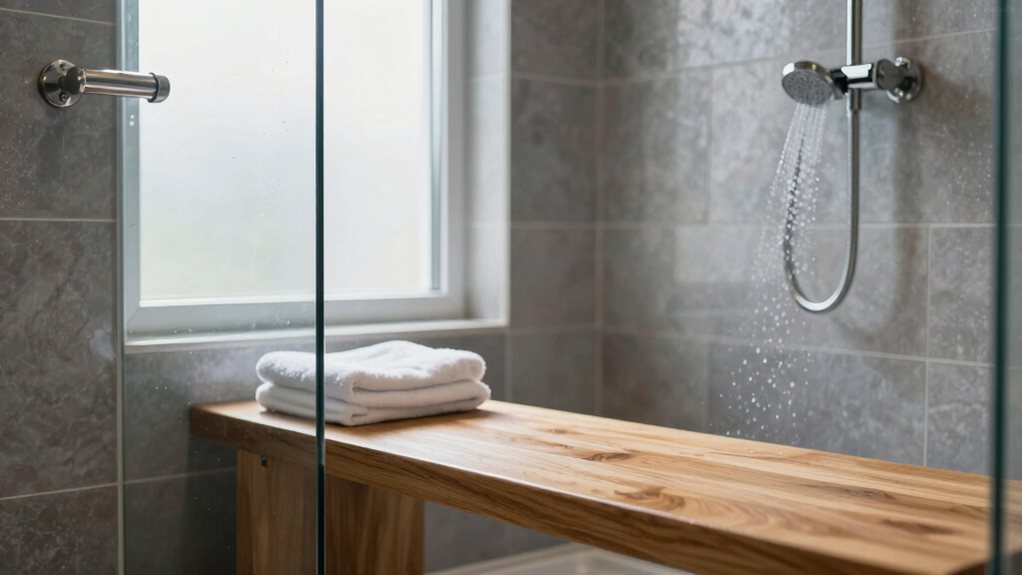 comfortable and safe shower benches