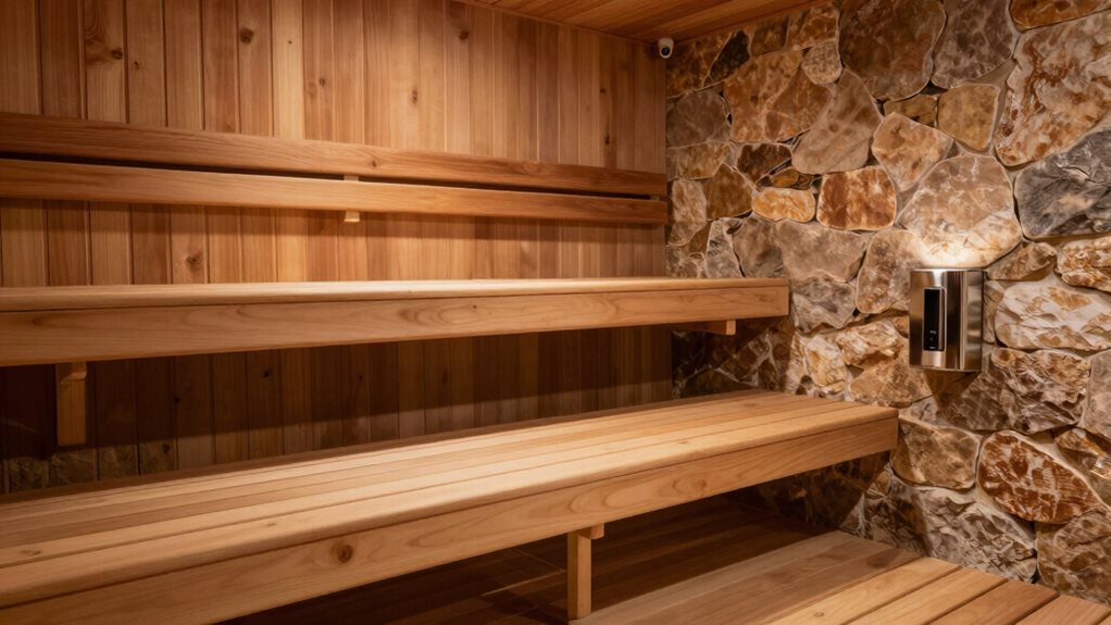 comfortable safe sauna materials