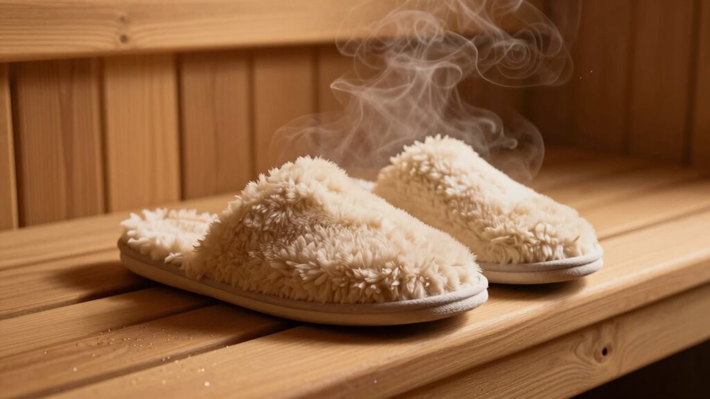 comfortable warm sauna footwear