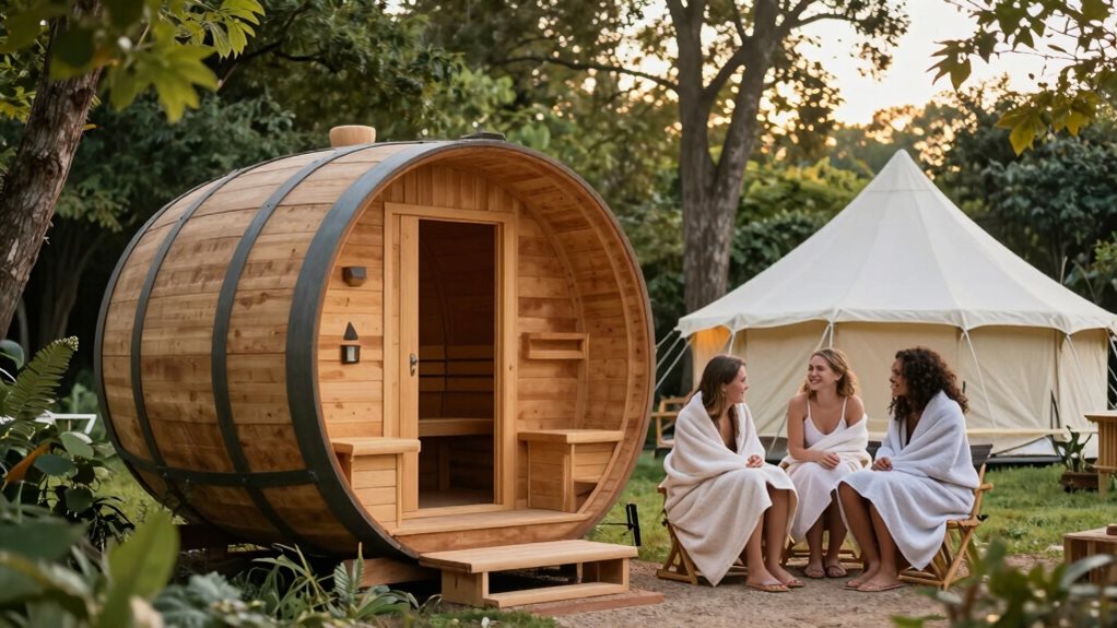 cozy group sauna experience