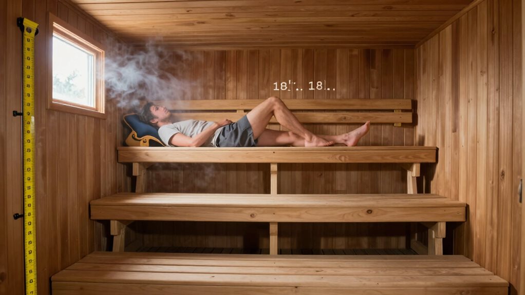 custom sauna bench adjustments