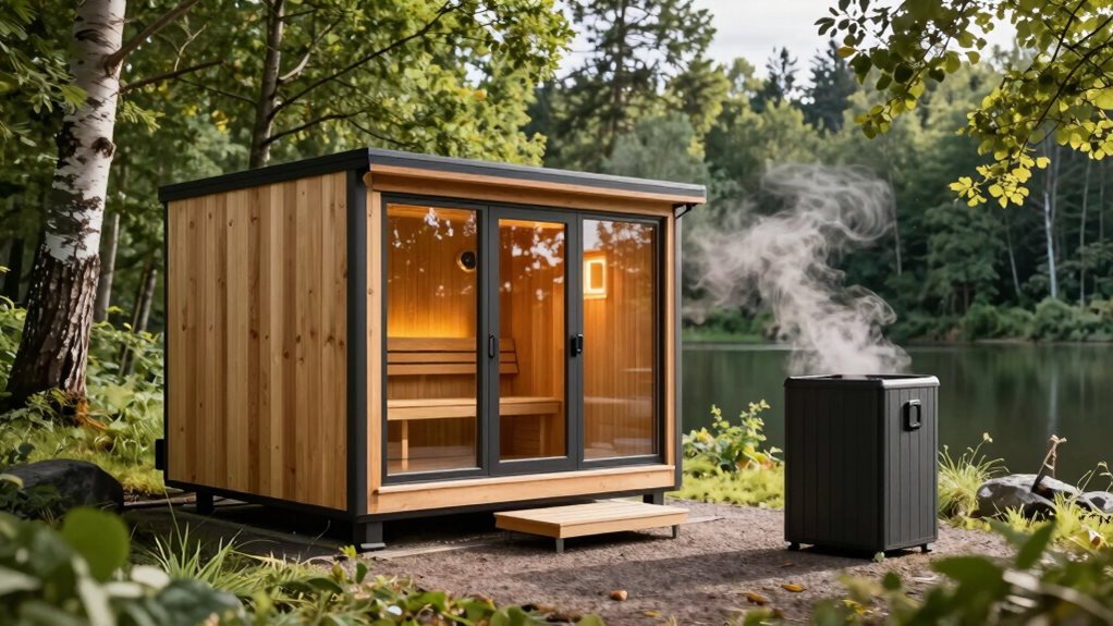 customizable outdoor sauna options