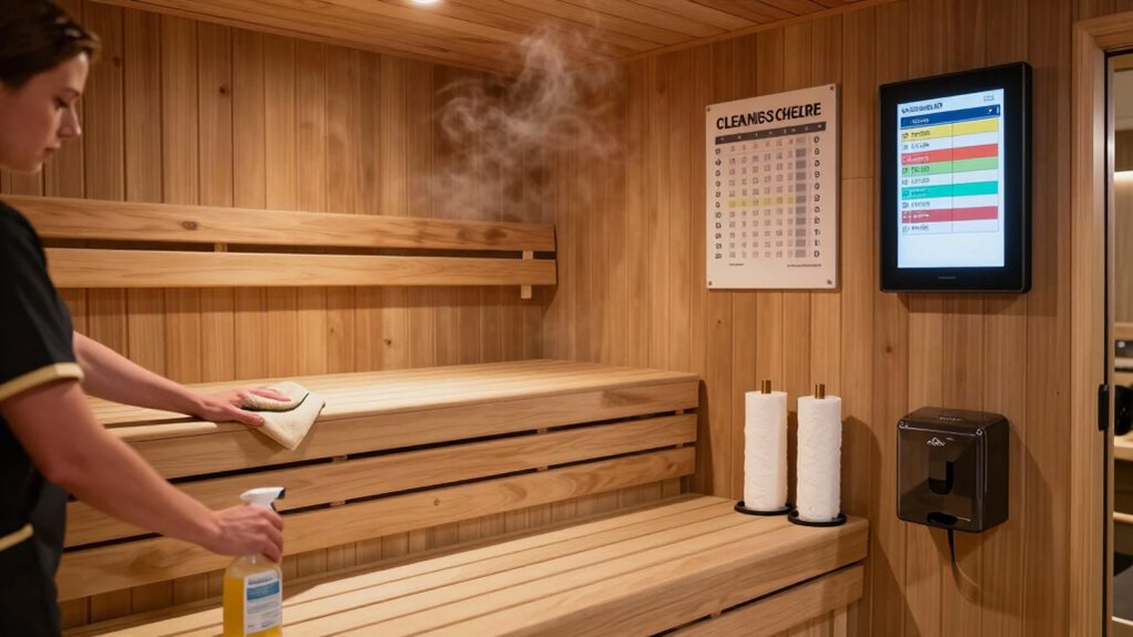 effective sauna cleaning schedule