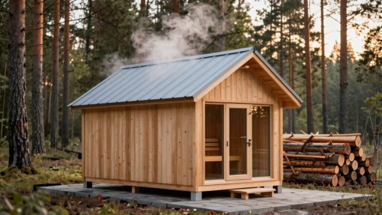 effortless backyard sauna design