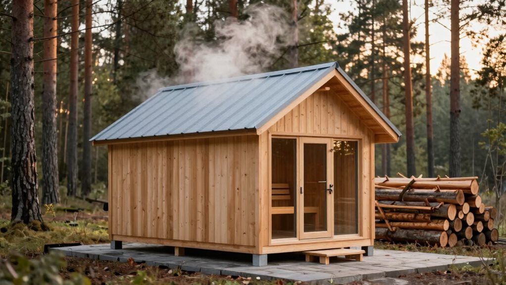 effortless backyard sauna design