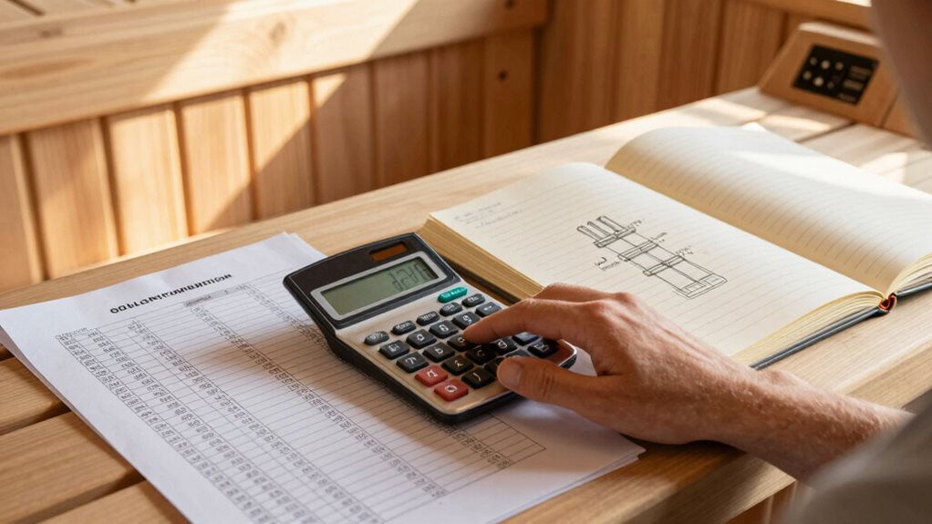 electric sauna cost breakdown