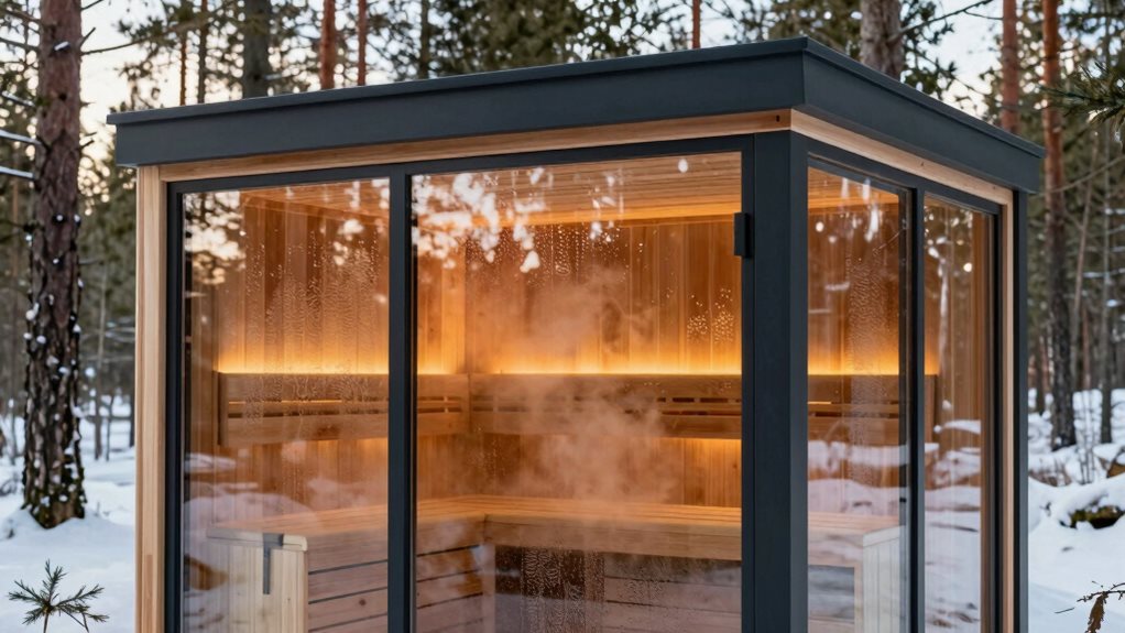 glass sauna thermal challenges