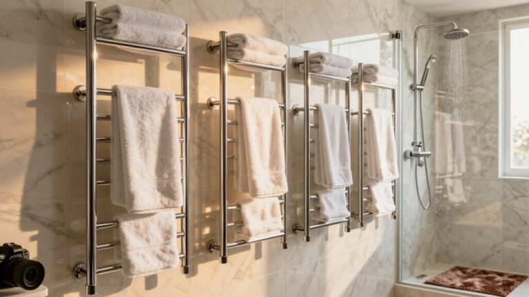 heated towel racks luxury