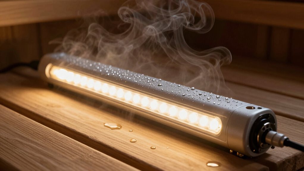 led sauna lighting challenges