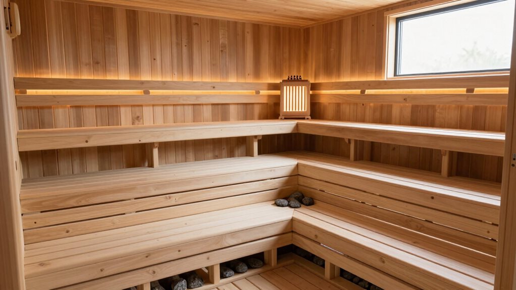 maximize sauna comfort layout