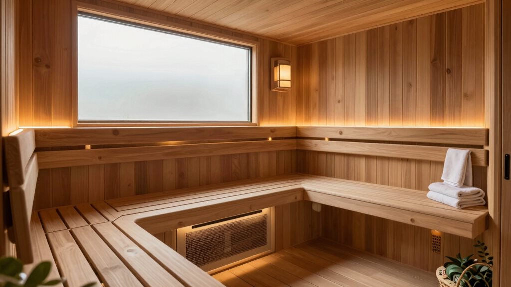 maximize small sauna space