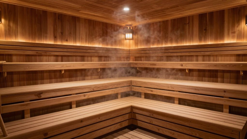 multi tier sauna bench heights