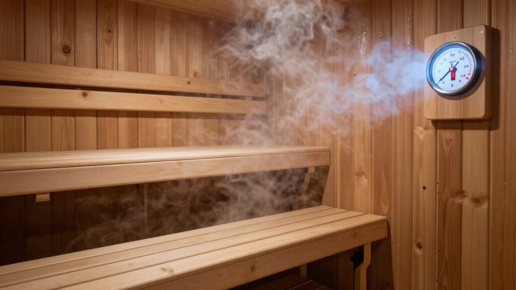 optimal sauna bench positioning