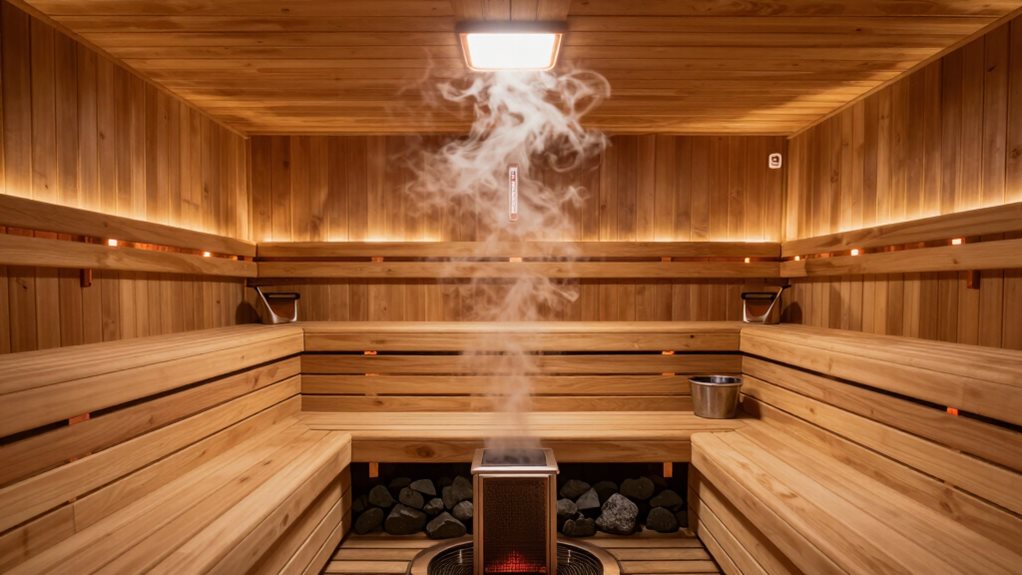 optimal sauna heater placement