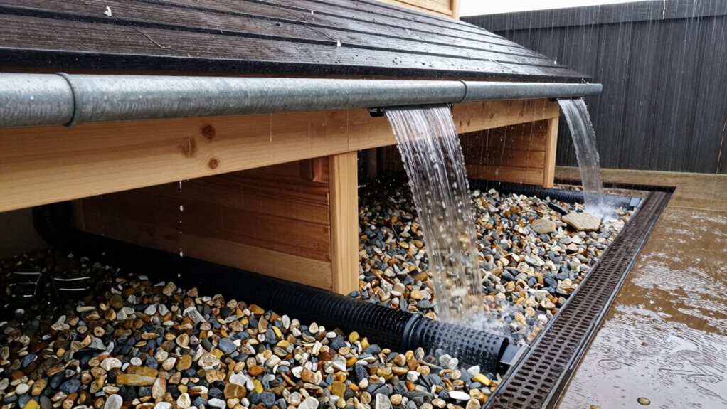 outdoor sauna drainage solutions