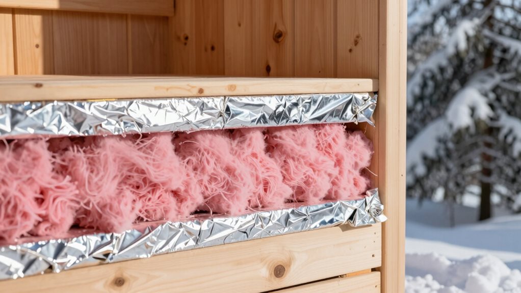 outdoor sauna insulation techniques