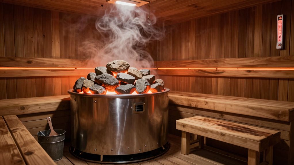 oversized sauna heater advantages