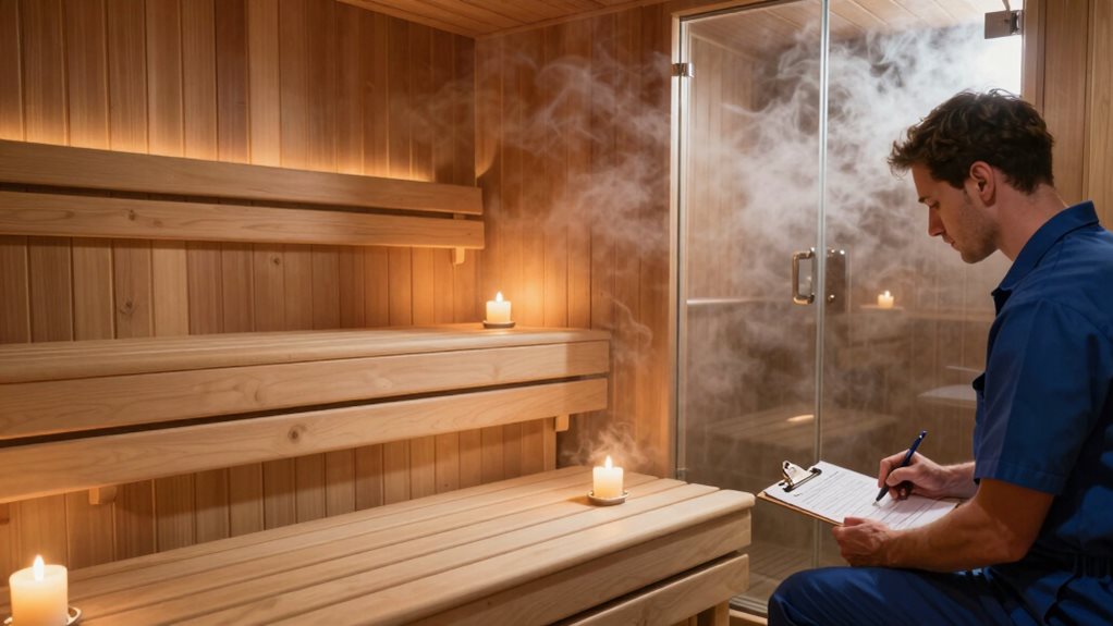 regular sauna maintenance protocols