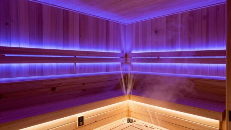 relaxing sauna lighting technology