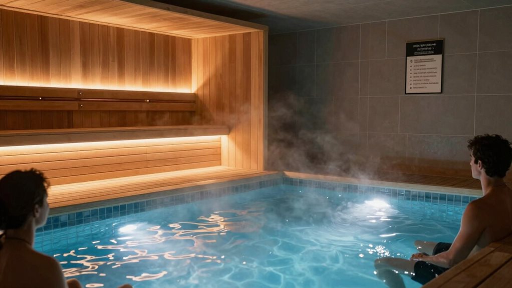 sauna and cold plunge safety