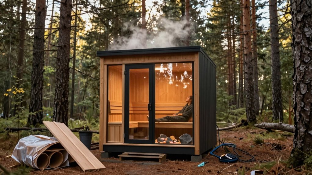sauna assembly and installation