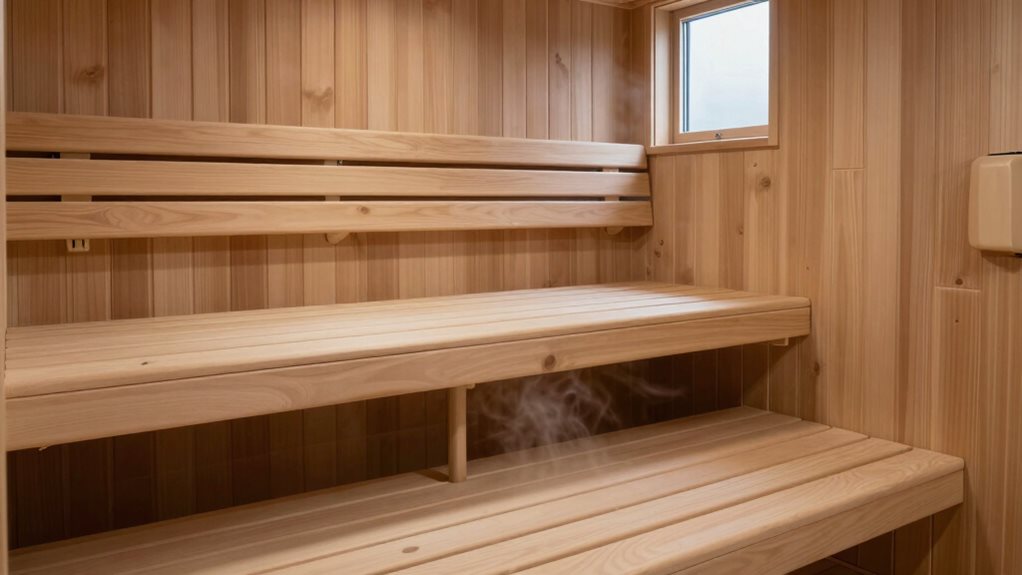 sauna bench comfort advancements