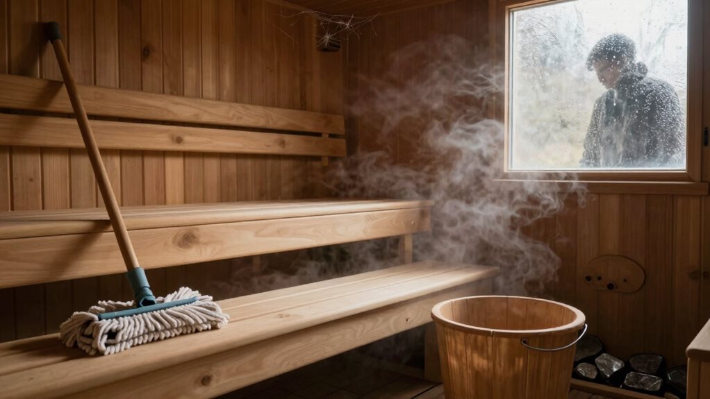 sauna cleaning requires thoroughness