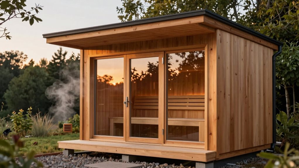 sauna design heat efficiency