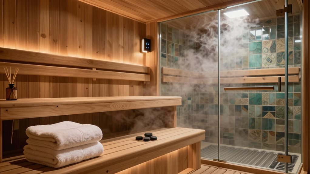 sauna dry heat steam humidity
