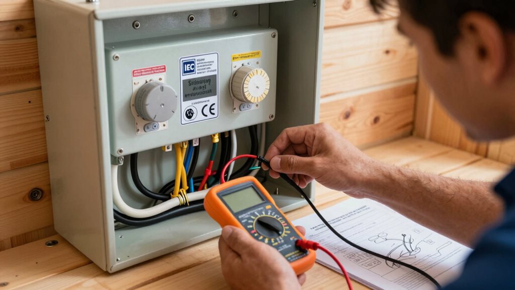 sauna electrical safety standards