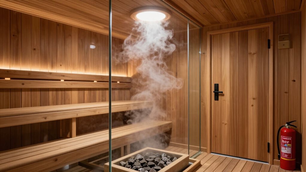 sauna fire safety requirements