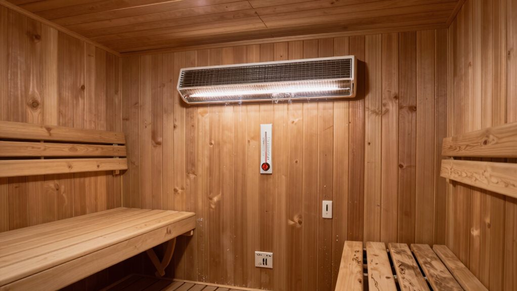 sauna heater mounting guidelines