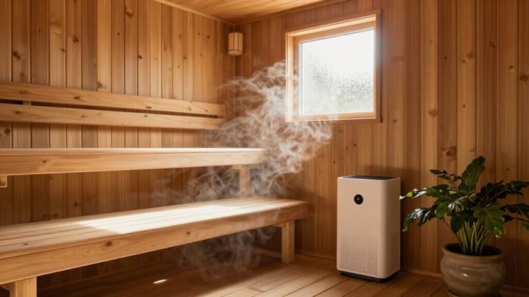 sauna materials and air quality
