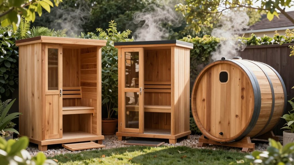 sauna options diy kit barrel