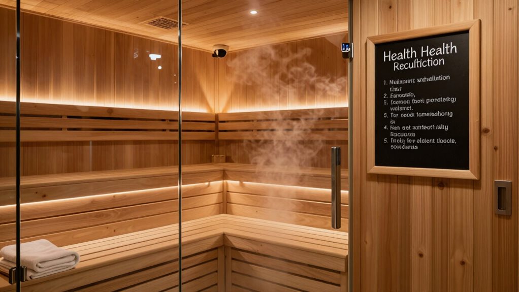 sauna safety and regulations