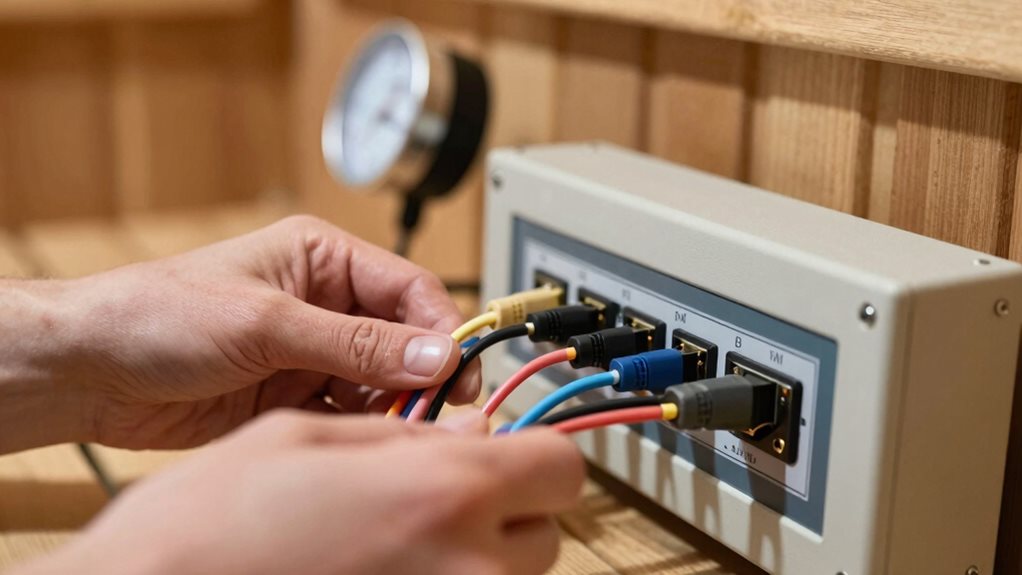 sauna sensor connection guide