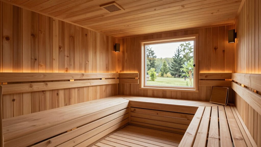 sauna size and layout