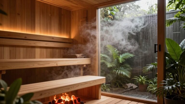 sauna versus steam room