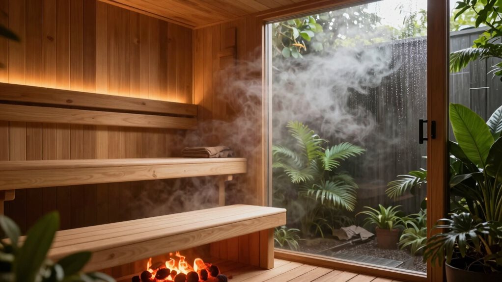 sauna versus steam room