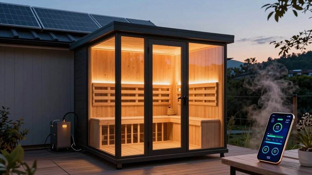 smart solar sauna management