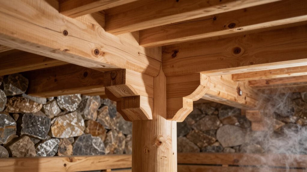 solid foundation for sauna