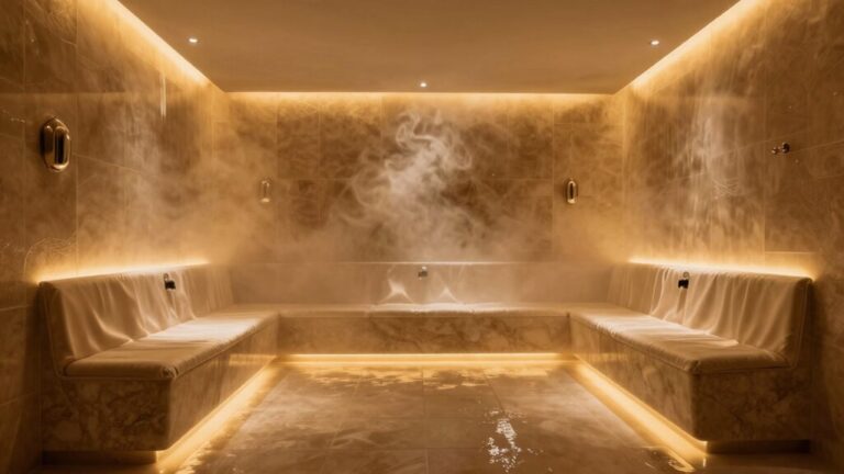 spa quality steam room lighting